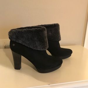 Ugg fur lined booties